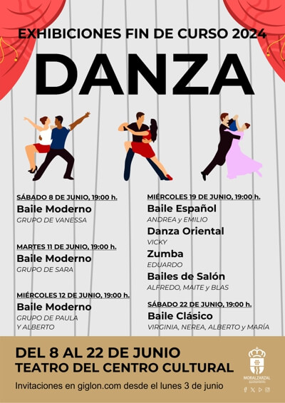 Exhibiciones fin de curso 2024 de las Escuelas de Danza en Moralzarzal