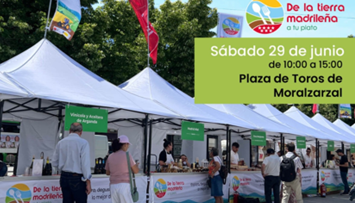 El mercado de productores impulsado por Asaja Madrid recala el sábado 29 de junio en Moralzarzal