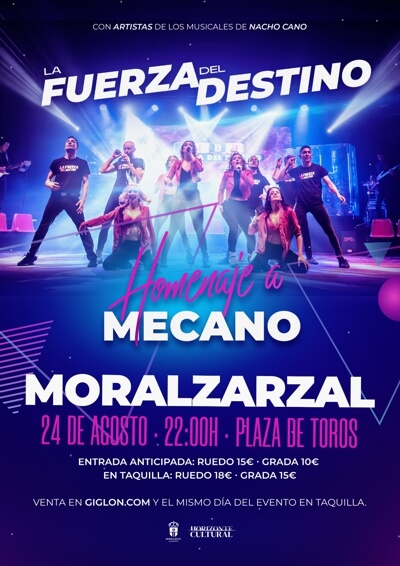F-Estival en la Plaza, La Fuerza del Destino. Homenaje a Mecano, el 24 de agosto en Moralzarzal 2024