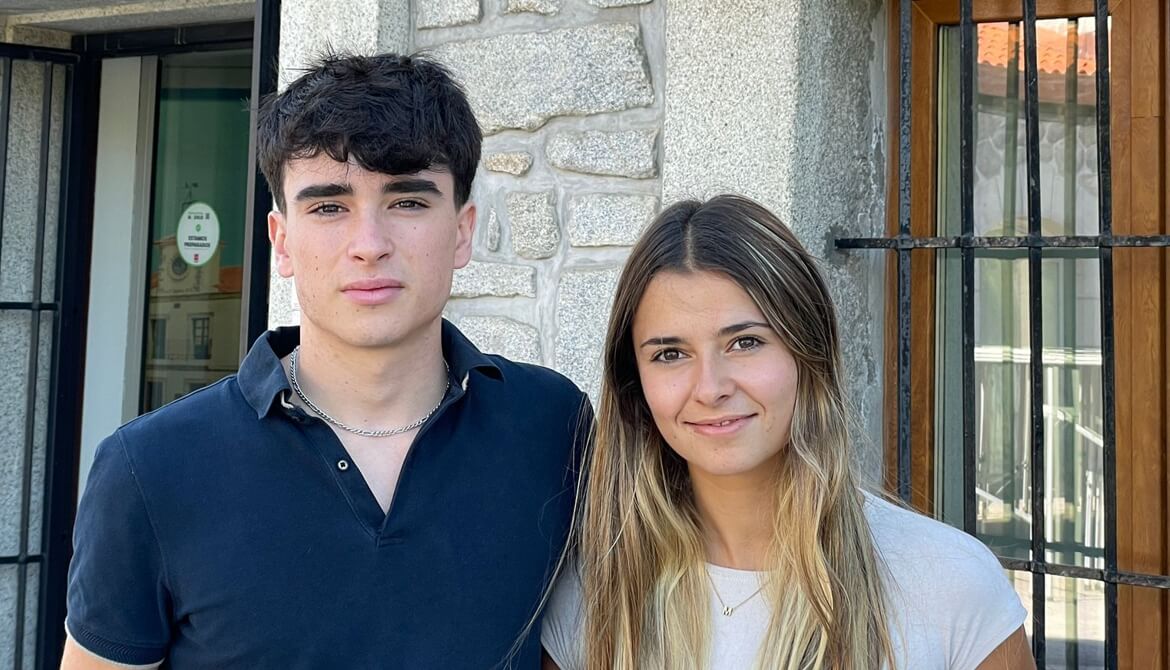 Los jóvenes deportistas Emma Bogónez y Víctor Blanco son los pregoneros de las Fiestas de Moralzarzal 2024