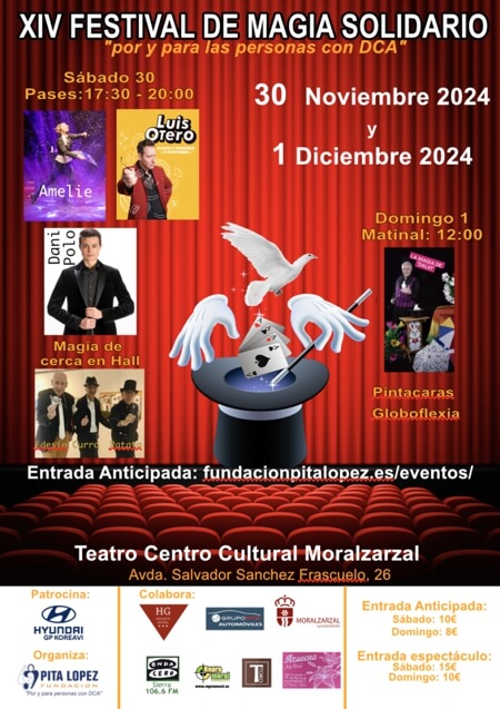 La Fundación Pita López ofrece su XIV Festival de Magia Solidario el 30 de noviembre en Moralzarzal 2024 (1)